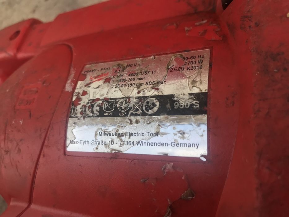 Ciocan Demolator  Milwaukee Kango 950S SDS-MAX 1.700 W 50 MM