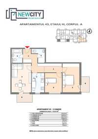 0% comision! Apartament cu 3 camere, bloc nou, Frunzisului