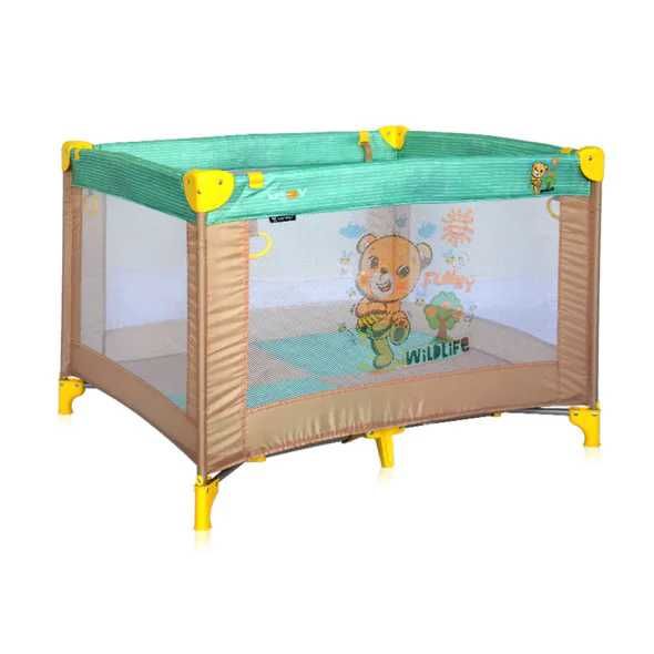 Сгъваема кошара за игра honey baby. Дървена кошара ставаща и на легло