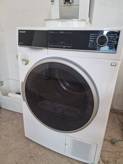Сушилня Sharp KD-HHH8S8GW3*** , 8 kg, E , E , Бял