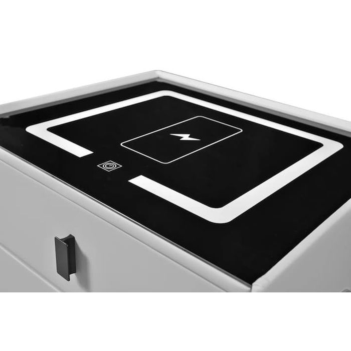 Smart нощно шкафче бяло НОВО