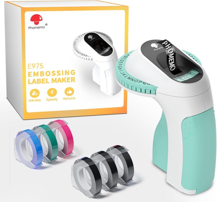 Ръчен принтер за 3D релефни етикети без мастило.