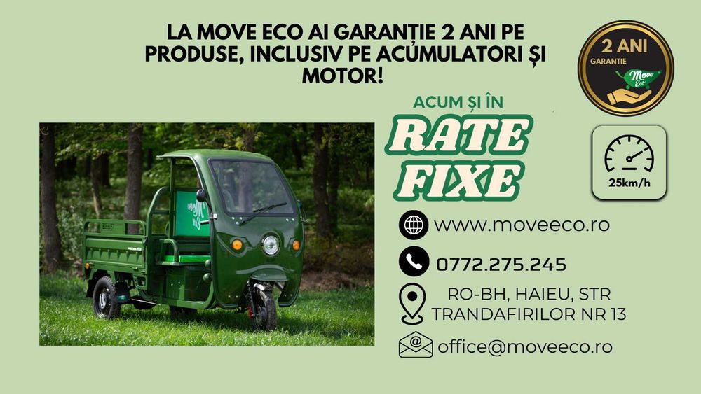 Triciclu electric omologat /Top / direct din fabrica /Produs MoveEco