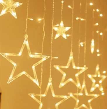 Коледни лампички завеса