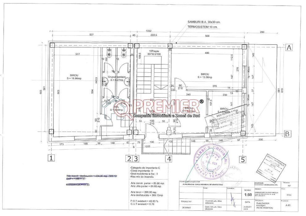 BRANCOVEANU - Budimex - 2 Cladiri 1000 mp