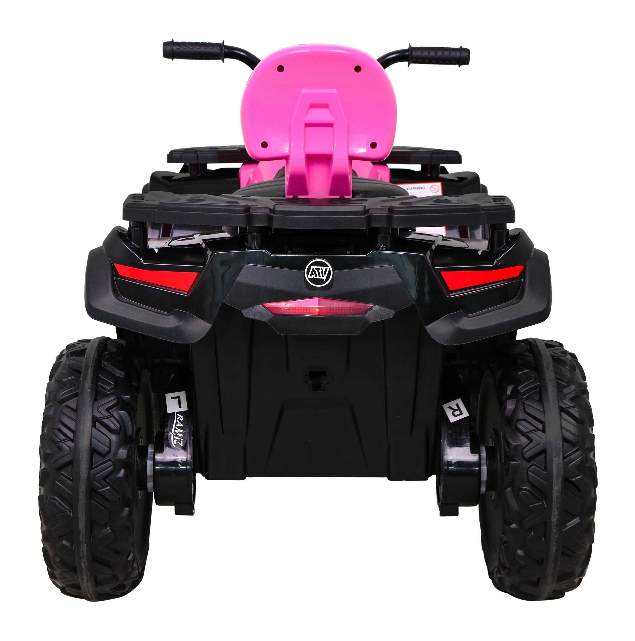 ATV electric pt copii Autokids 24V 4x4 cu cupa 3-10 ani (S615) Roz
