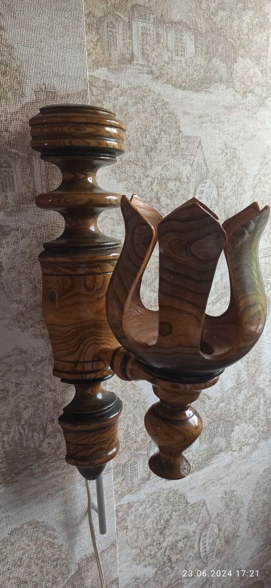 Бра. Ручная работа,карагач