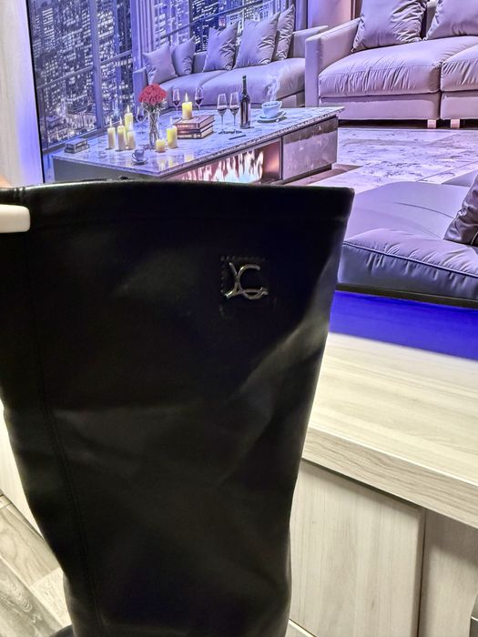 Cizme până la genunchi, piele naturală, mărimea 36/37, noi și elegante