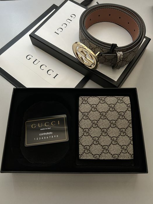Gucci колан и портфейл