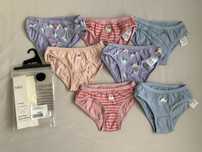 Marks & Spencer Set de 7 perechi chiloti de bumbac, 104 cm, 3-4 ani