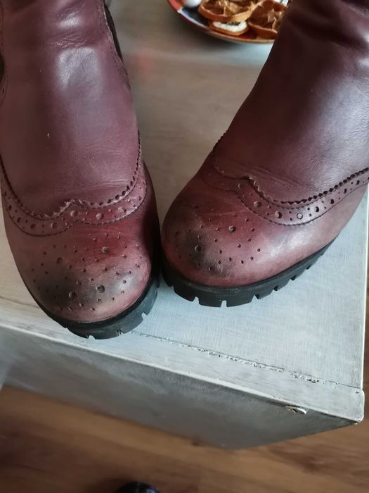 Боти естествена кожа