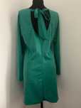 rochie verde cu fundita
