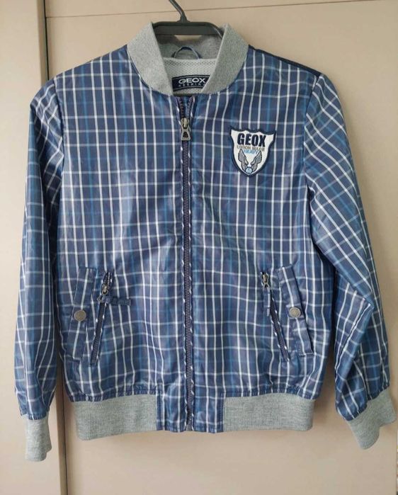 Noua!Geaca Geox 7-8 ani baieti jacheta primavara eleganta bomber copii