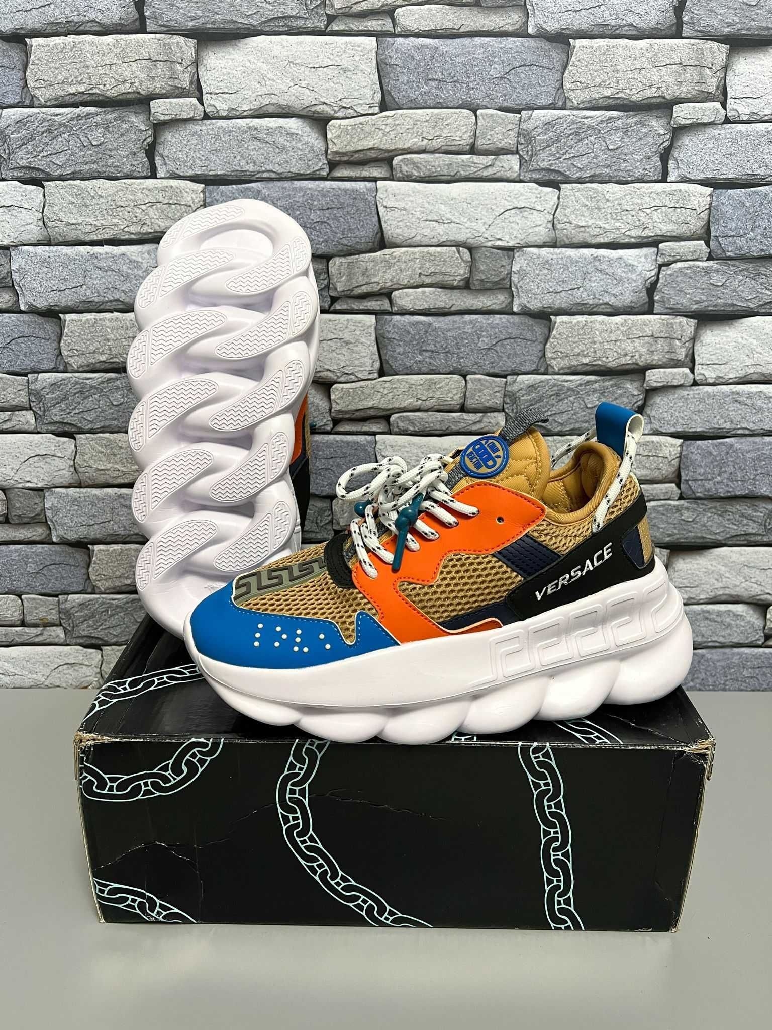 39-42 Versace Chain Reaction Brown Orange