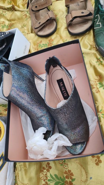 Pantofi sandale musette piele capra