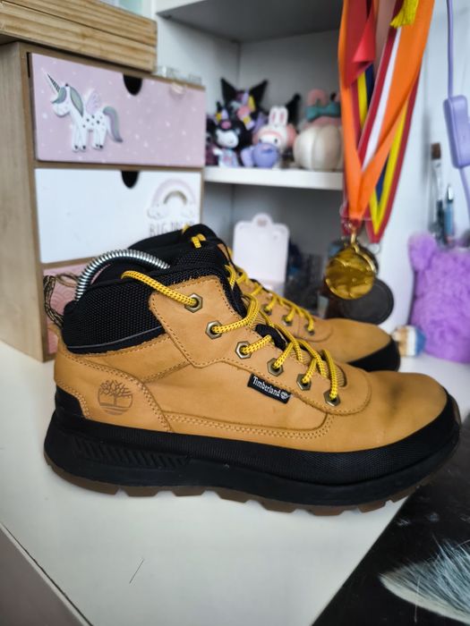 Bocanci baiat Timberland Field Trekker Mid - piele nubuc-37