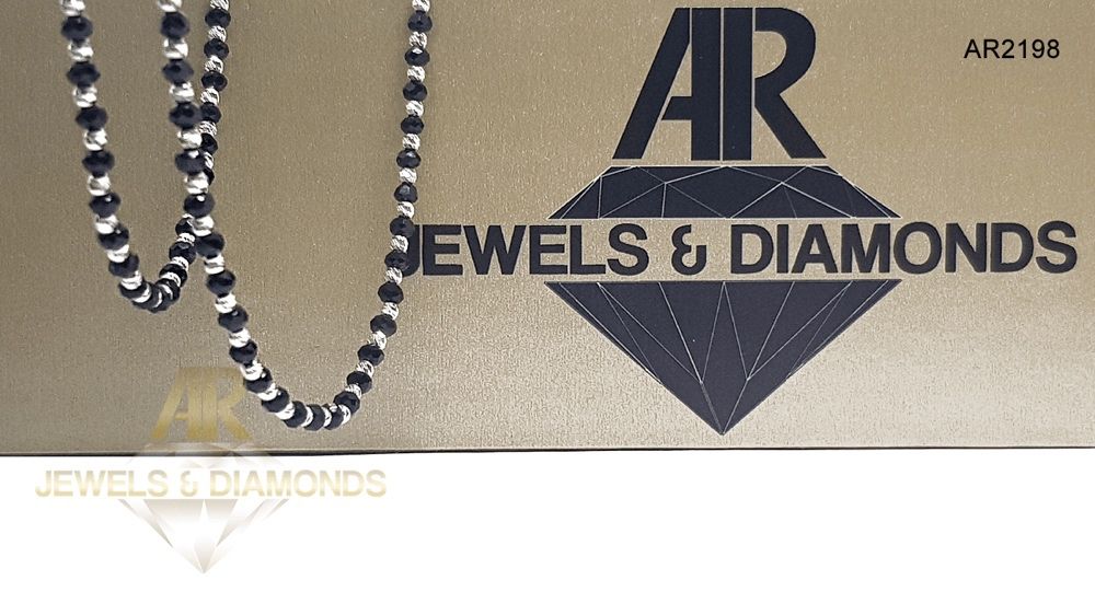 Lantisor Aur Alb 14 K model nou unisex ARJEWELS&DIAMONDS(AR2198)