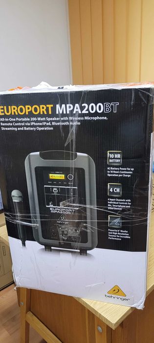 Boxa, Behringer MPA200BT, Amplificator,  Tweeter, DAC HDMI audio BT5