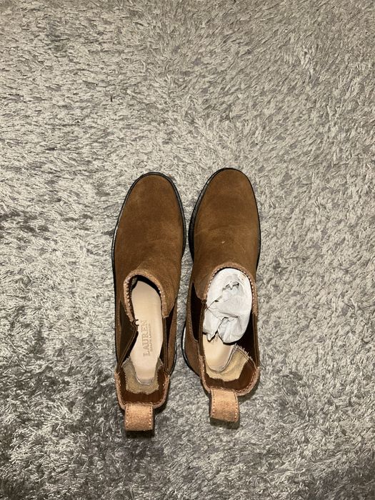 Зимни боти Ralph Lauren , естествен велур