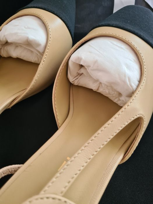 Pantofi Chanel nude - marime 36-40/piele naturala/premium full pack