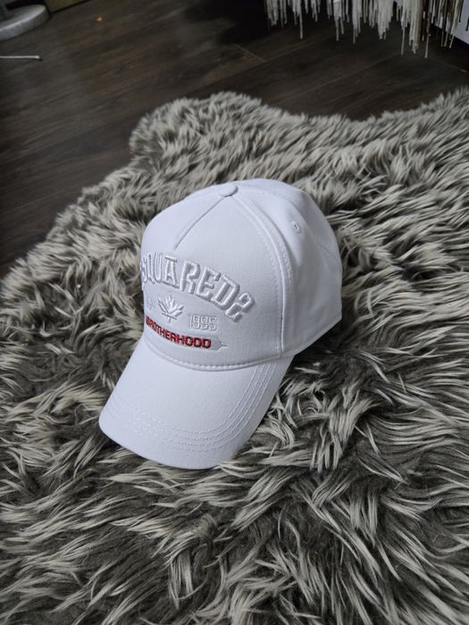 Șapcă Dsquared2 BrotherHood alba Premium