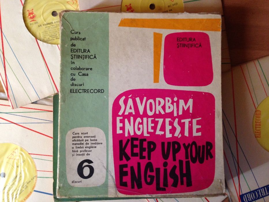 "Sa vorbim englezeste / Keep Up Your English", Carte+ 6 discuri vinil