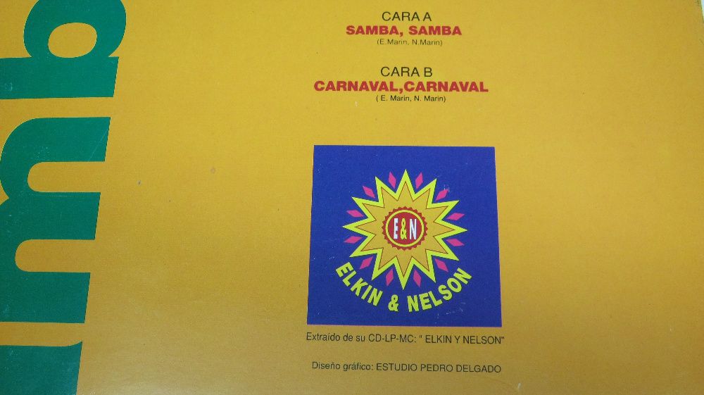 Disc vinil,Maxi,"Elkin&Nelson-Samba",remix, 1991.