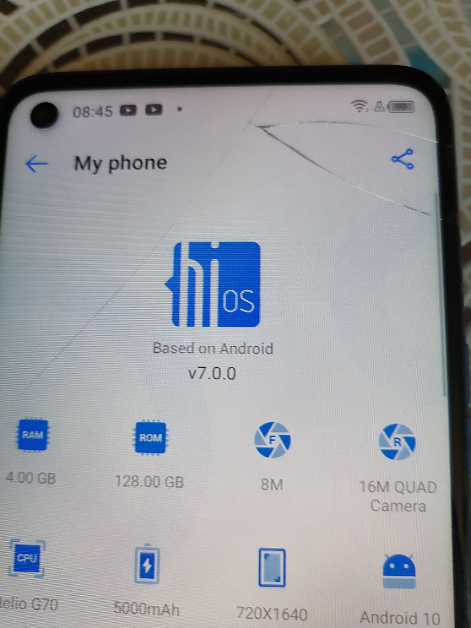 Tecno ke7 телефона работи