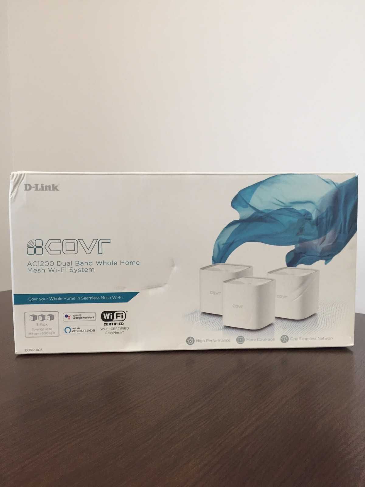 D-Link Covr AC1200 Dual Band Wi-Fi усилвател, рипийтър tri-pack