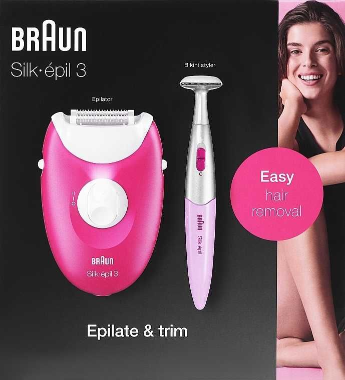 Епилатор Braun Silk-épil 3 + Тример бикини зона