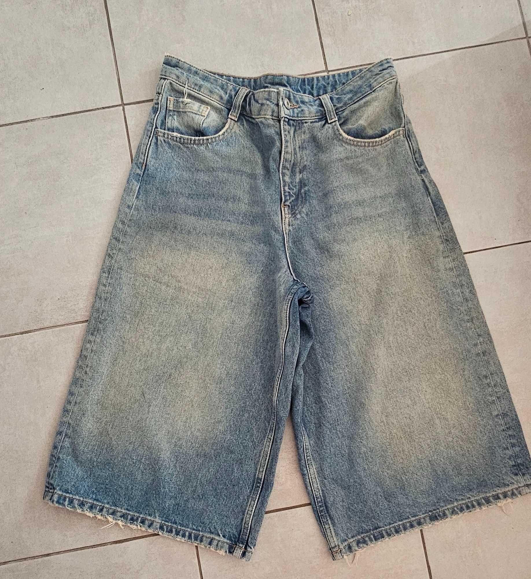 Дамски дънки бермуди BERSHKA