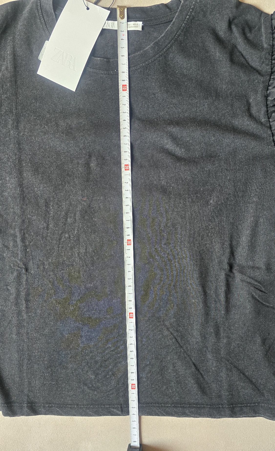 Блуза с къс ръкав Zara