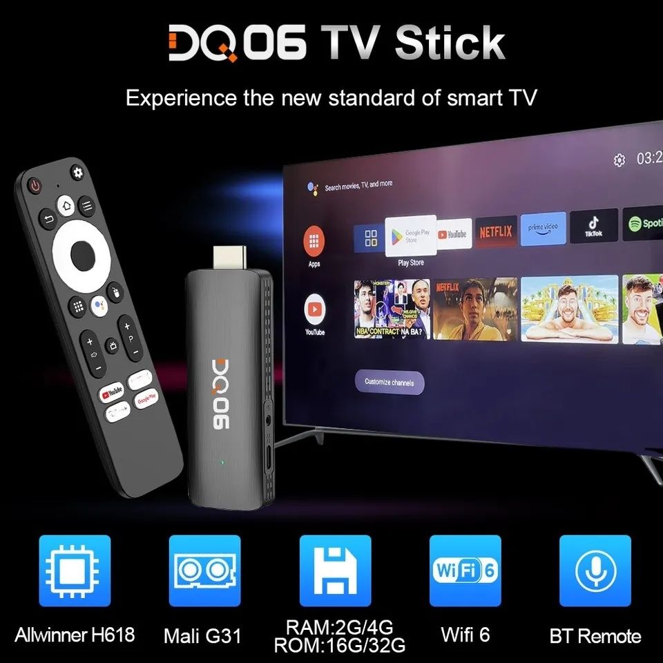 Smart Ip Tv Stick Android dq 06 Configurat