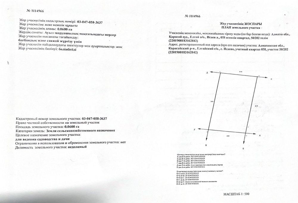 Продажа Участок Исаево