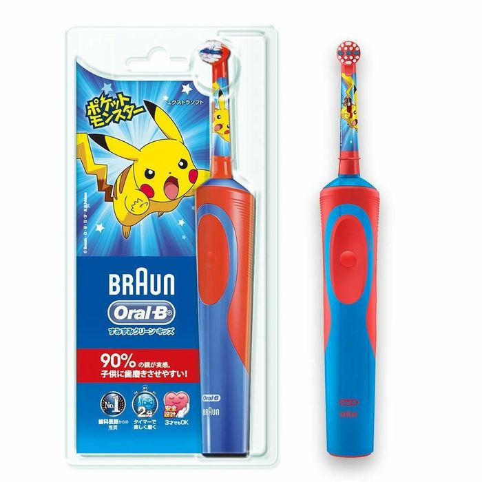 Электрическая зубная щетка Oral B Kids Pokemon и Маквин из Японии