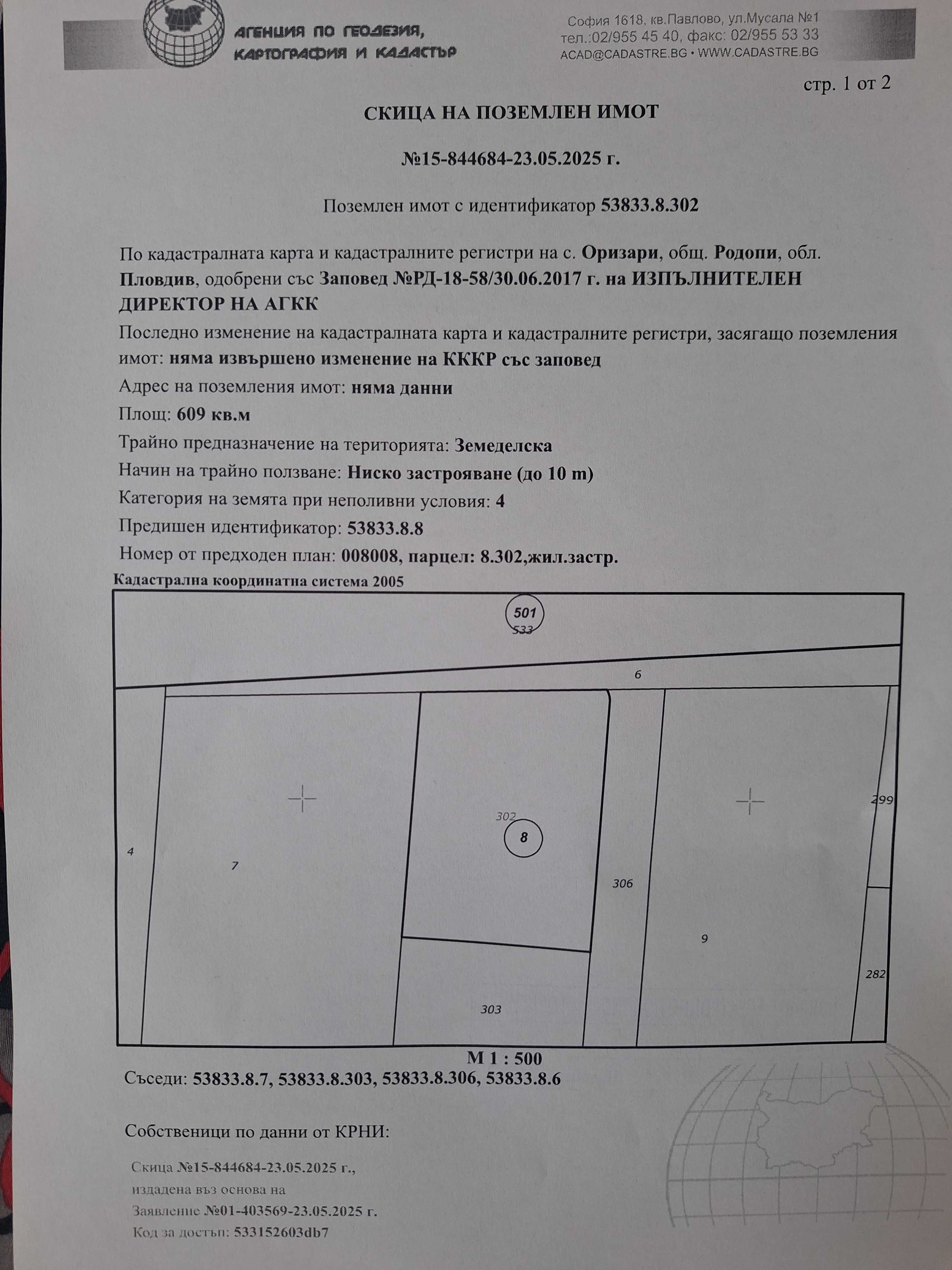 Парцели с.Оризари обл.Пловдив