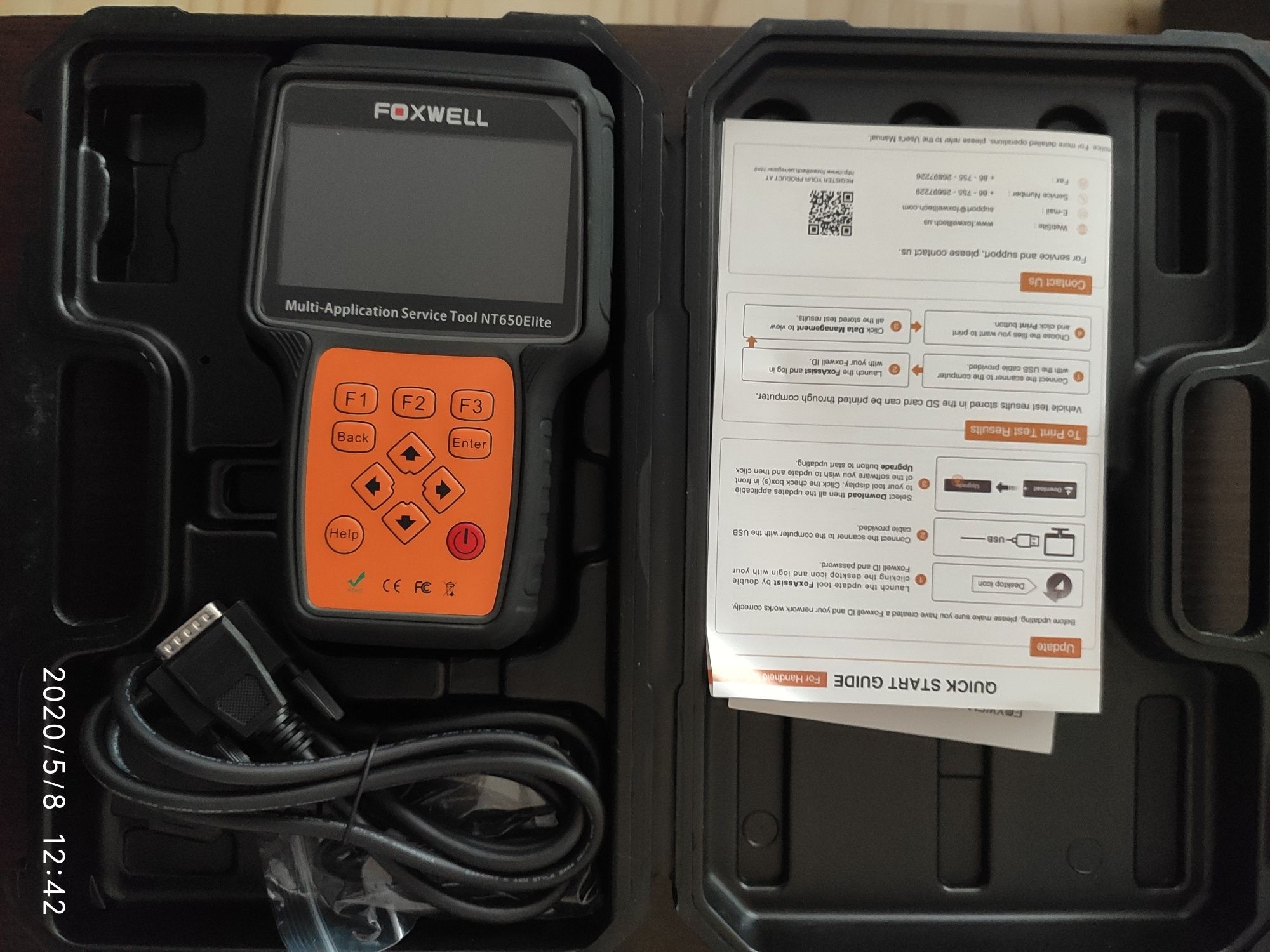 Диагностика за автомобили FOXWELL NT650 elite, OBDII/EOBD