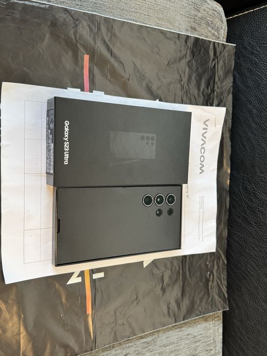 1TB Samsung S23 Ultra 12GB Vivacom Гаранция 2025 г. Phantom Black