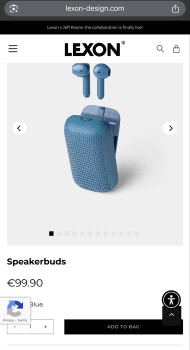 Căști Wireless + boxă Bluetooth LEXON Speakerbuds