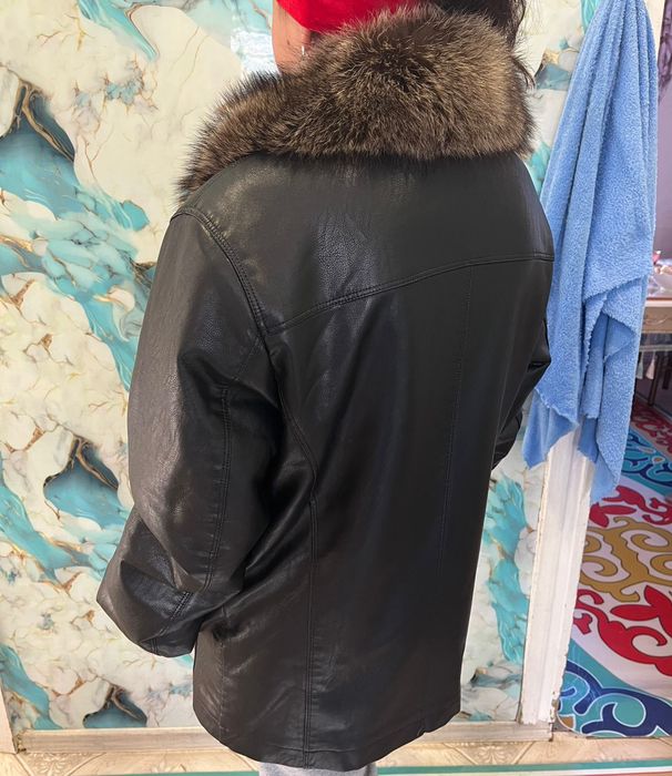 Кожный куртка новый