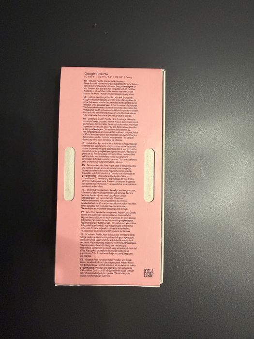 Google Pixel 9A , 128 gb , Pink , nou !