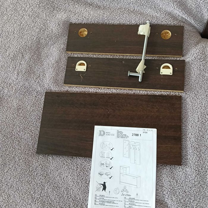 Компактно модулно портманто/антре с огледало, полуразглобено