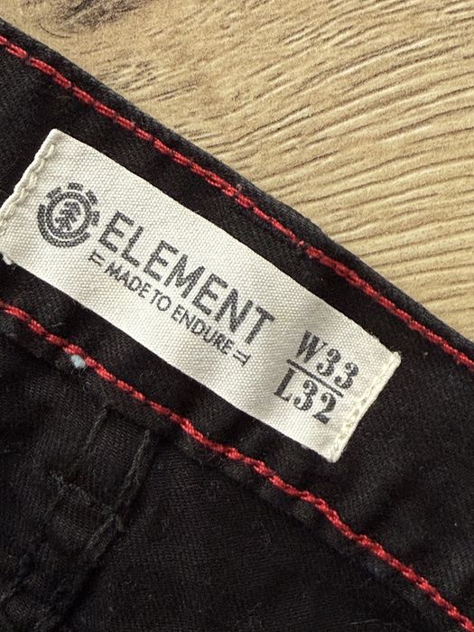 Blugi ELEMENT Slim Negru Barbati | Marime 33 x 32 (Talie 82 cm)