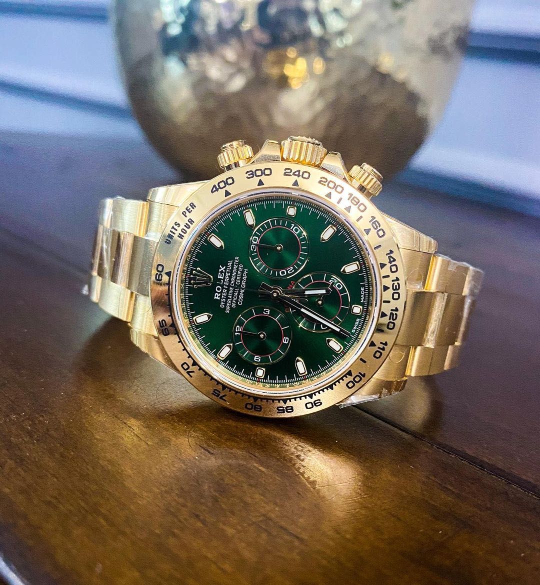 Rolex Daytona Auriu Verde