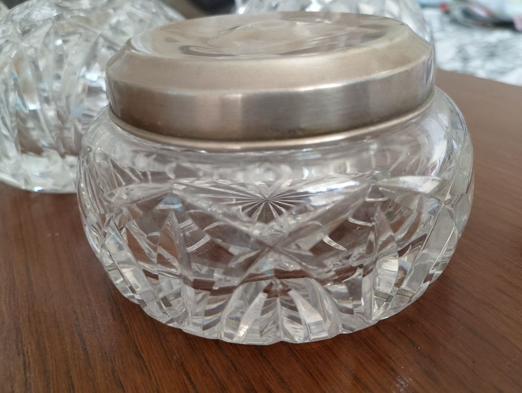 Set cristal capace argint