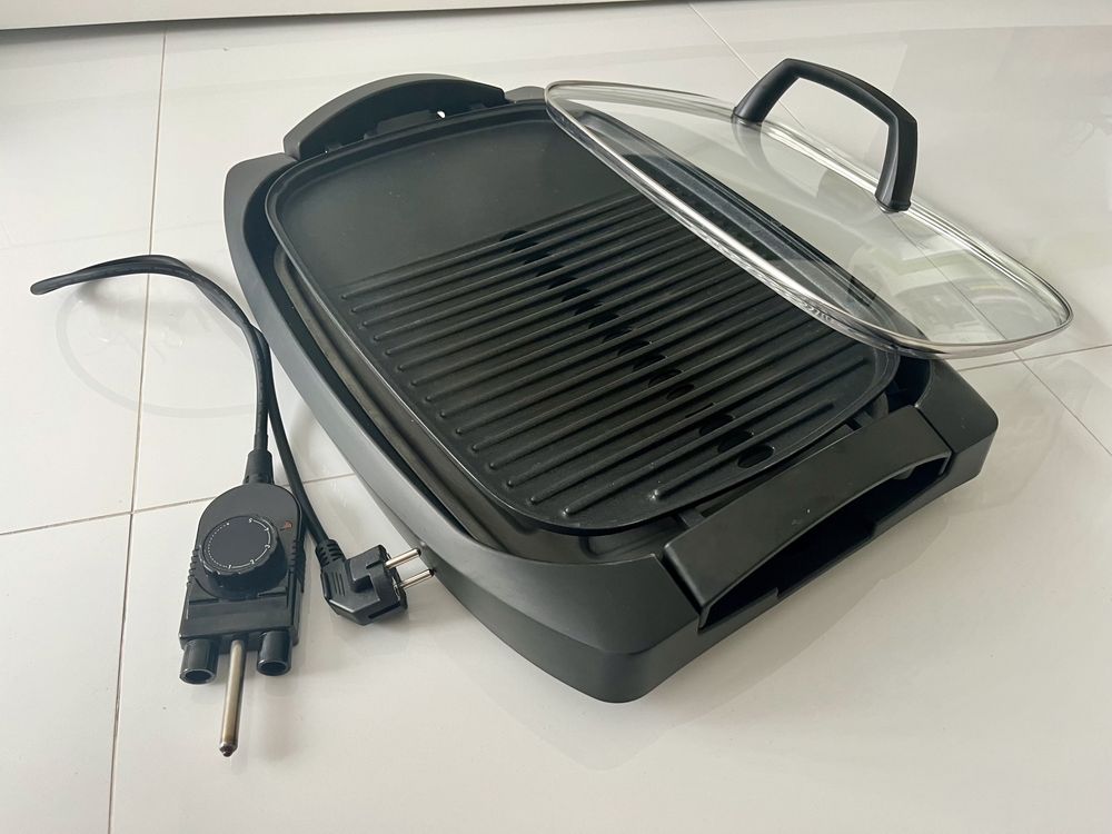 Gratar electric Tefal Plancha CB6A0830, 2000 W, 2 zone de gatit