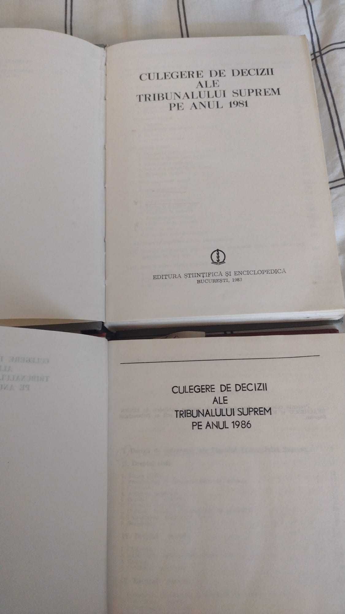 Culegere de decizii ale Tribunalului Suprem 1981, 1986,1987