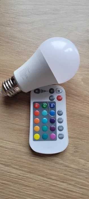Bec LED RGB, cu telecomanda