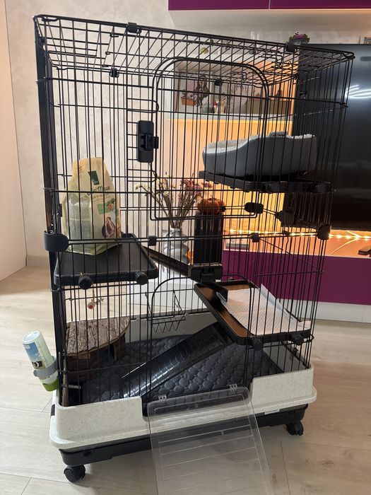 Pawhut Cusca 3 Nivele – Rozatoare, Hamsteri, Iepuri & Porcusori