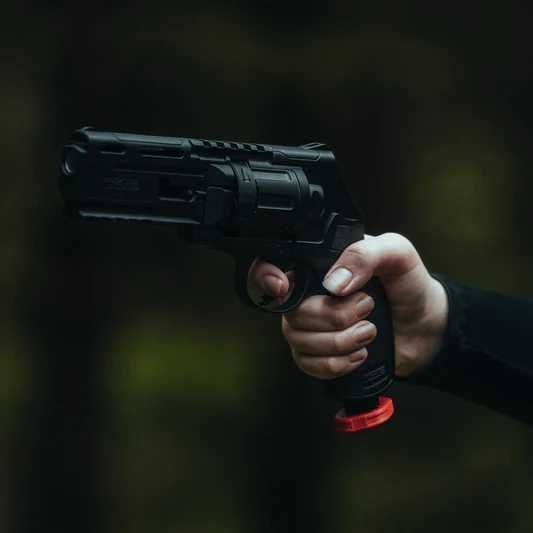 Pistol ~BILE CAUCIUC 200 M/s~ AUTOMATIC cu aer comprimat Airsoft Co2